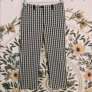 jny capri gingham pants